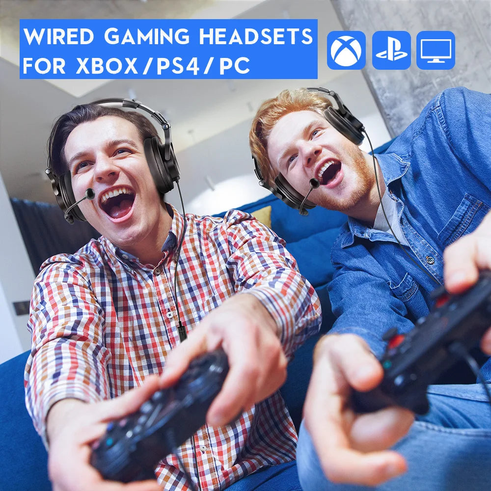 Wired Over-Ear Gaming Headset 3.5mm
