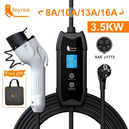 3.5KW Portable EV Charger Station