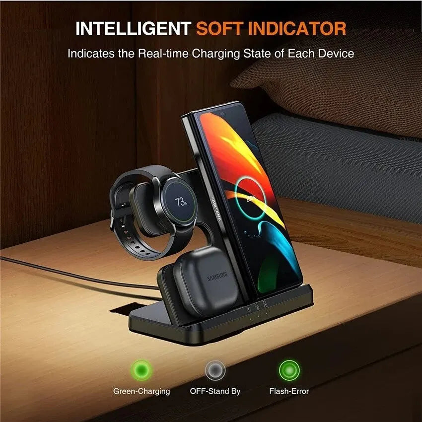 3-in-1 Wireless Charging Dock Station