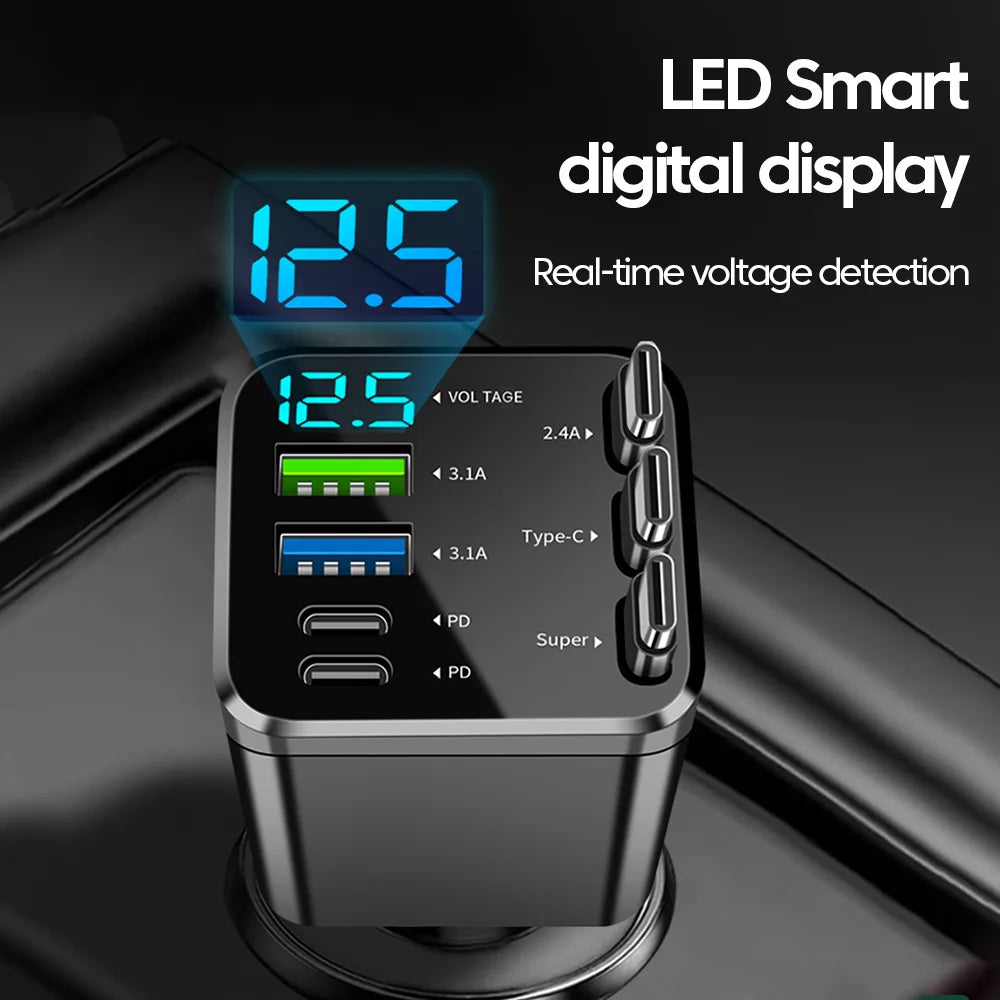 7-in-1 Retractable Car Charger