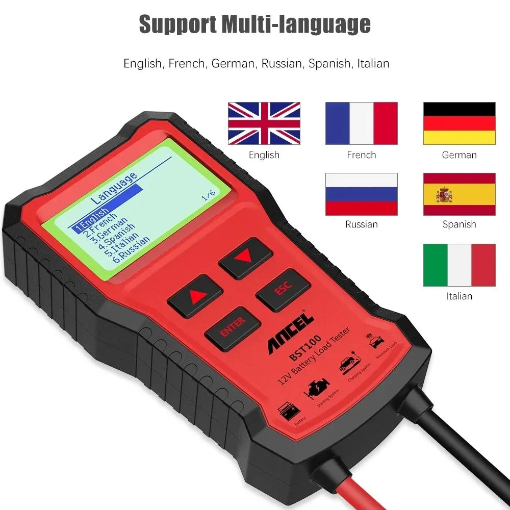 12V Car Battery Tester Analyzer