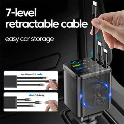 7-in-1 Retractable Car Charger