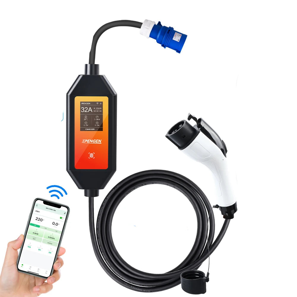 32A 7KW Portable EV Charger