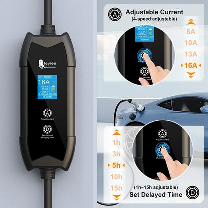 3.5KW Portable EV Charger Station