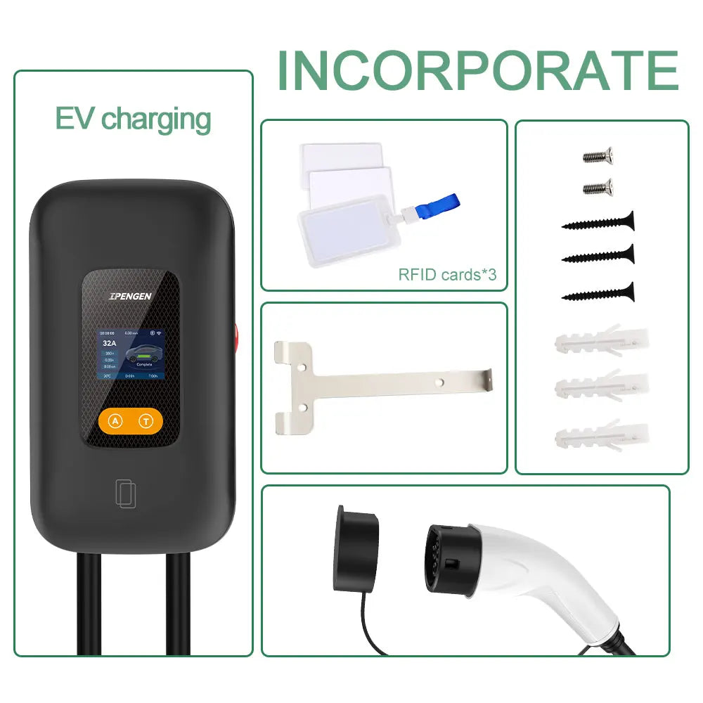 11KW 3-Phase EV Charger Station
