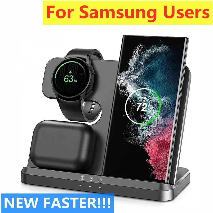 3-in-1 Wireless Charging Dock Station