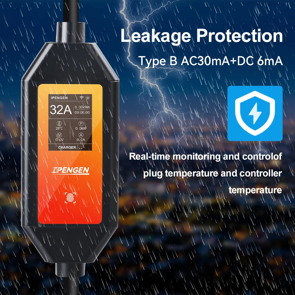 32A 7KW Portable EV Charger
