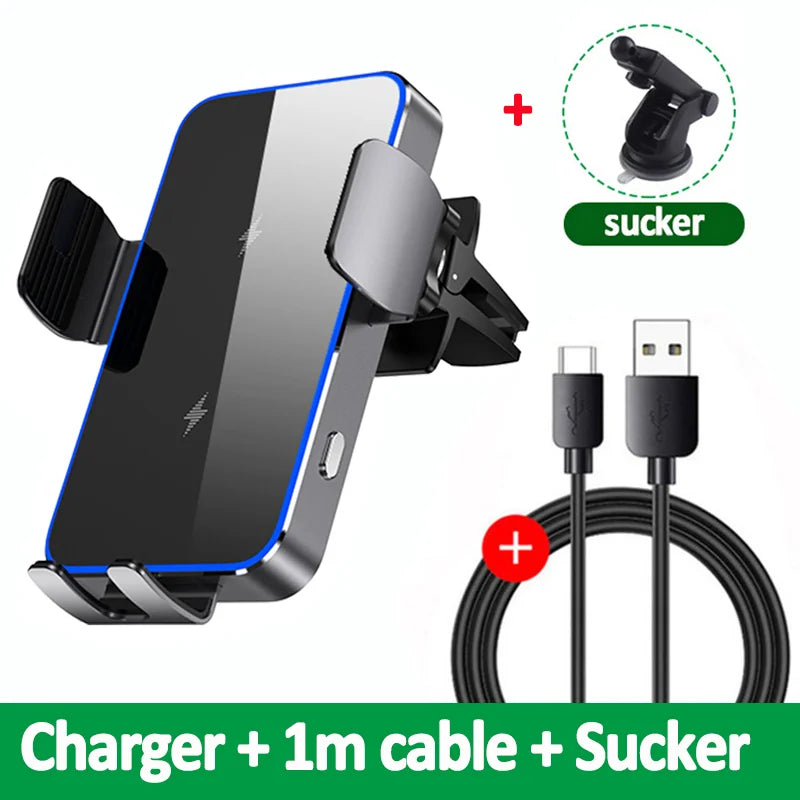 Wireless Dual Coil Car Charger