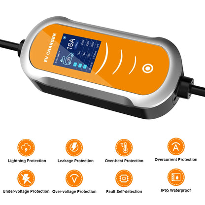 16A 11KW Type 2 EV Charger
