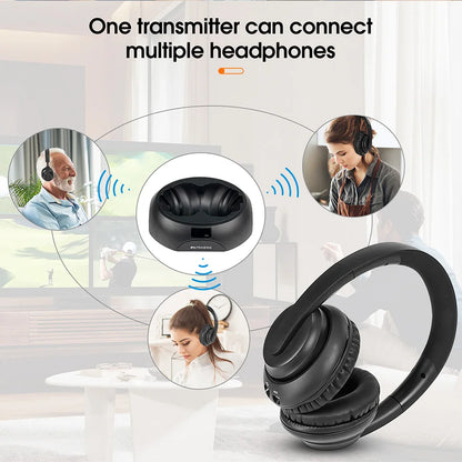 Wireless TV Headphone with Transmitter