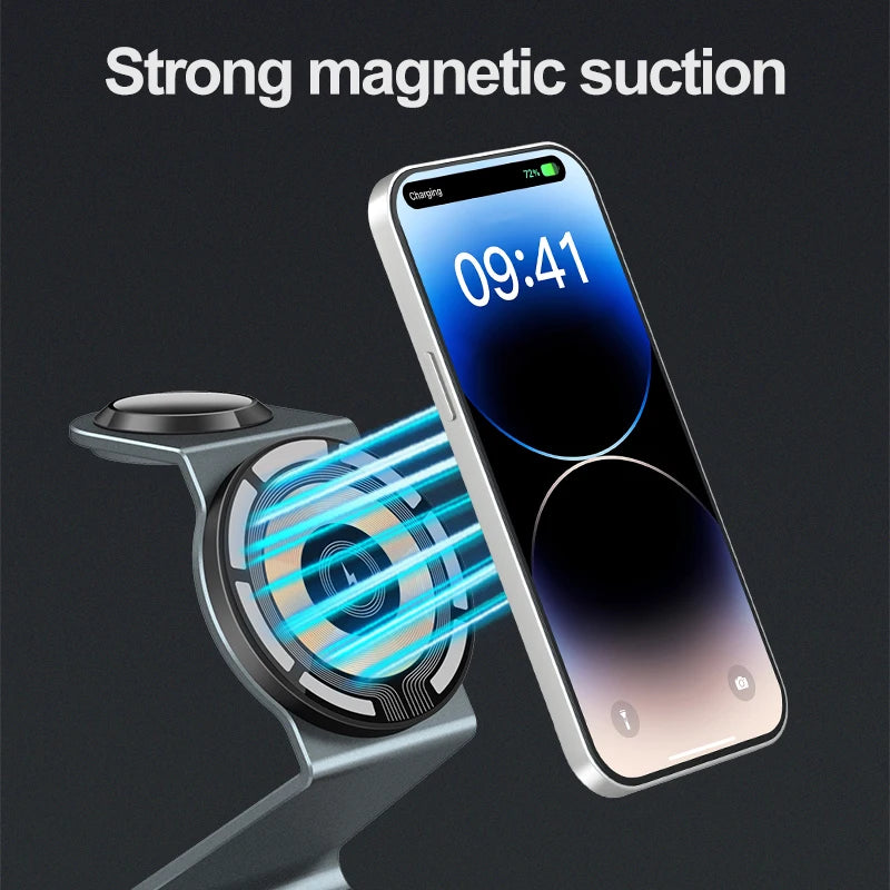 3-in-1 Magnetic Wireless Charger Stand