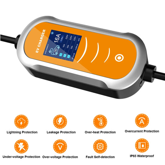 16A 11KW Type 2 EV Charger