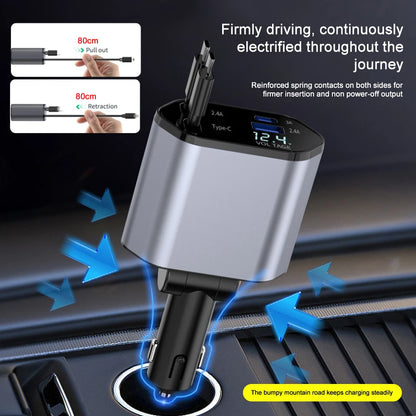 4 IN 1 Car Phone Charger 120W Type C