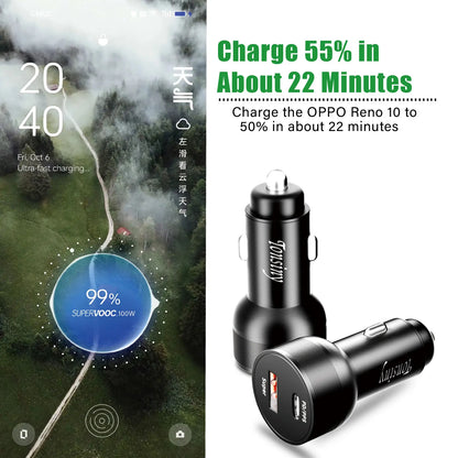 SuperVOOC 100W Car Phone Charger