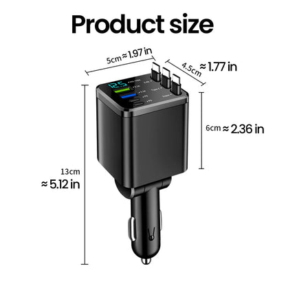 7-in-1 Retractable Car Charger